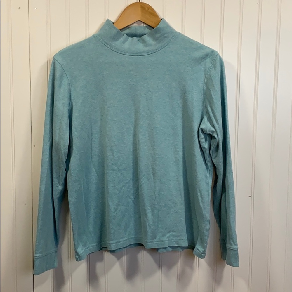 L.L. Bean Light Blue Long Sleeve Tee